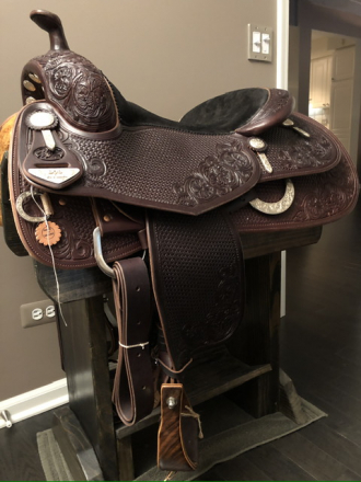 Tack ID: 568335 Bob’s Customs Saddles - New Bob Avila Reining Saddle - PhotoID: 154120 - Expires 12-Mar-2025 Days Left: 54