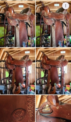 Tack ID: 568844 17 inch big horn leather saddle - PhotoID: 153590 - Expires 31-Oct-2024 Days Left: 42